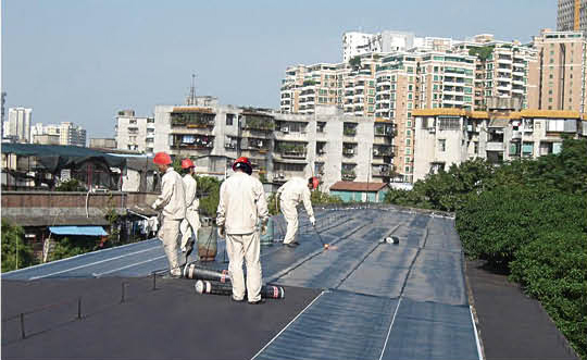 家屬院房頂防水工程